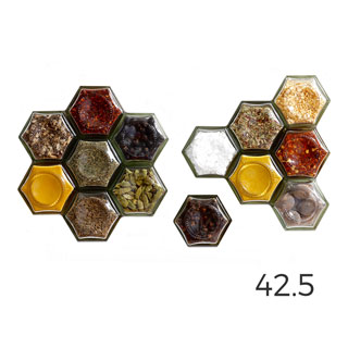 De 14: 14 magnetische kruidenpotjes